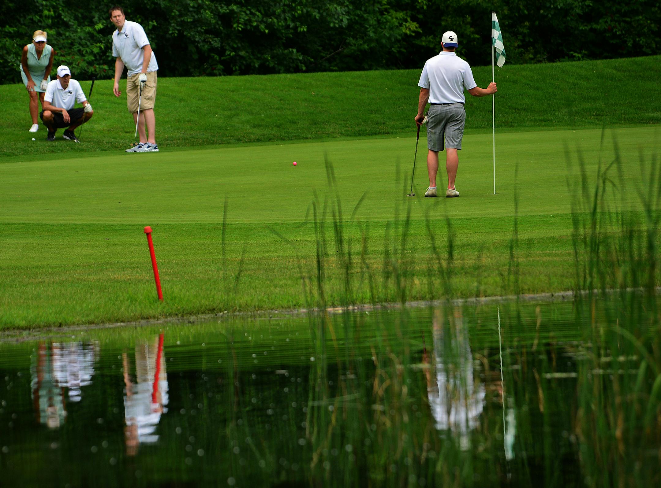 During a tournament 172 golfers from Concordia University played Tartan Park Golf Course in Lake Elmo on Friday June 27, 2014. The course was built for 3M employees and is now open to the public and now more rounds per year are being played. ]Richard.Sennott@startribune.com Richard Sennott/Star Tribune Lake Elmo Minn.Friday 6/27/2014) ** (cq)