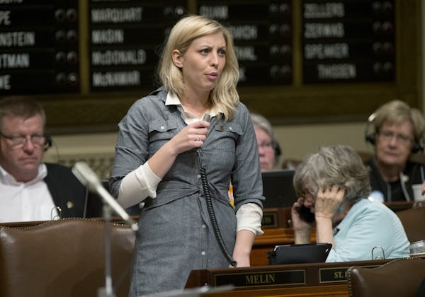 Rep. Carly Melin, DFL-Hibbing, spoke passionately for the daycare unionization bill on the House floor. Monday, May 20, 2013