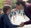 Jacob Tremblay as "Auggie" and Julia Roberts as "Isabel" in "Wonder." (Lionsgate) ORG XMIT: 1215232