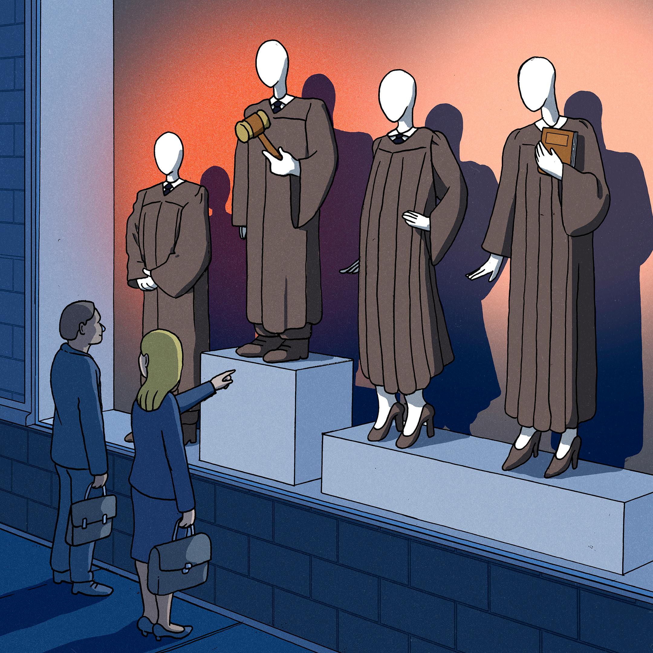 BC-OPINION-VLADECK-JUDGE-SHOPPERS-ART-NYTSF— Don't Let Republican 'Judge Shoppers' Thwart the Will of Voters. (Emma Roulette for The New York Times) — ONLY FOR USE WITH ARTICLE SLUGGED — BC-OPINION-VLADECK-JUDGE-SHOPPERS-ART-NYTSF — OTHER USE PROHIBITED.