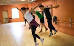 Kaleena Miller worked with students in preparation for the Twin Cities Tap Festival. ] GLEN STUBBE &#xa5; glen.stubbe@startribune.com Friday August 11