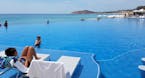 The infinity pool, complete with swim up bar. (Samantha Feuss/TNS)