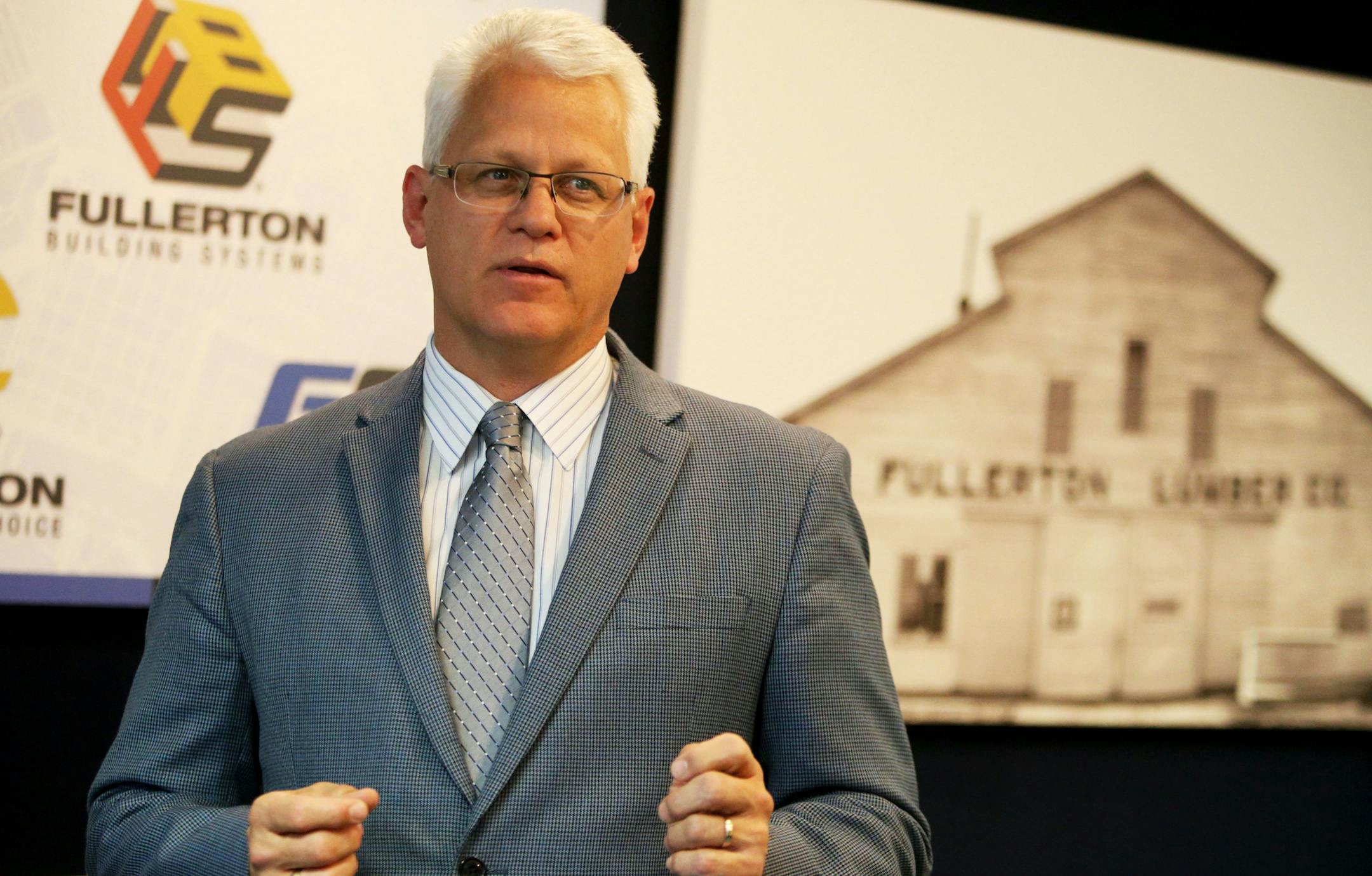 Dave Walock is president and CEO of Fullerton Companies and was seen Tuesday, Dec. 8, 2015, at the company headquarters in Plymouth, MN.](DAVID JOLES/STARTRIBUNE)djoles@startribune.com Dave Walock, president & CEO, Fullerton Building Systems. The story is about how pre-fabricated building techniques have advanced greatly in recent years to the point where entire small commercial buildings, such as stand-alone fast-food restaurants and coffee shops, can be erected in a matter of days.**Dave Waloc