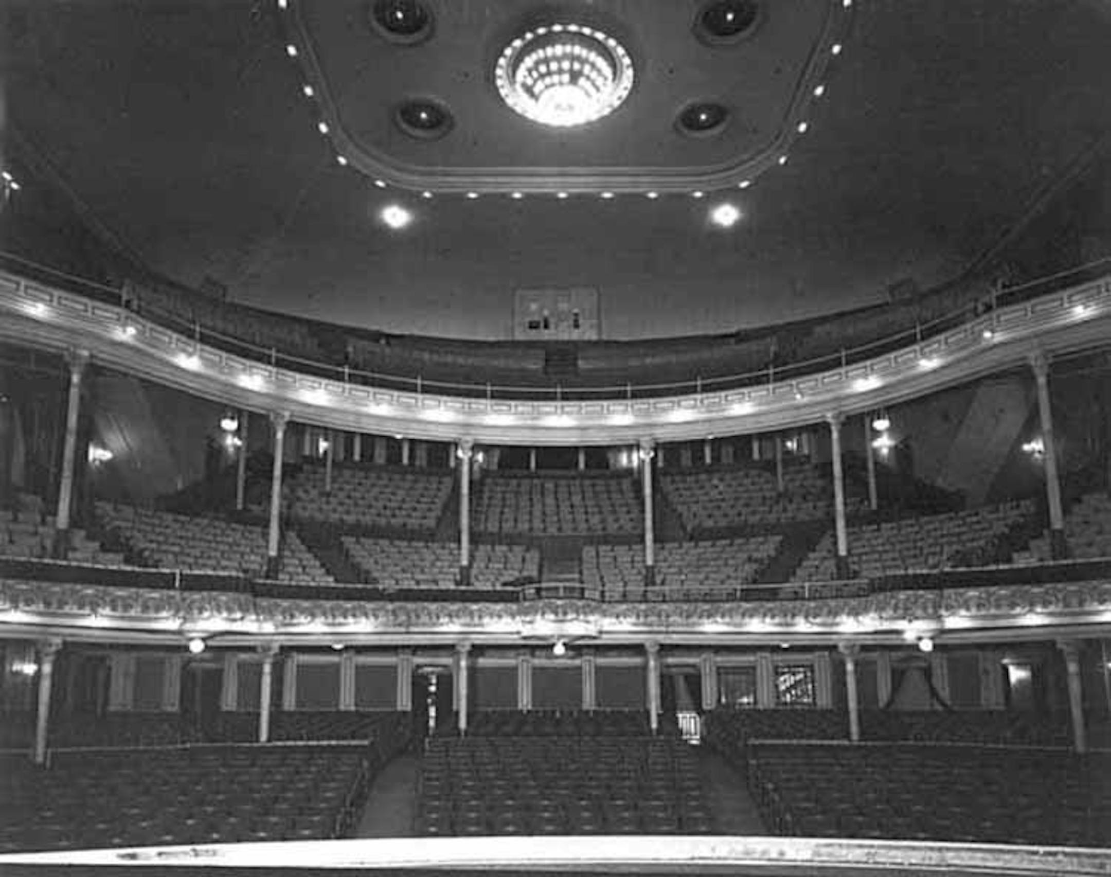 Minnesota Historical Society Minneapois Metropolitan Opera House interior in 1937, prior to demolition.