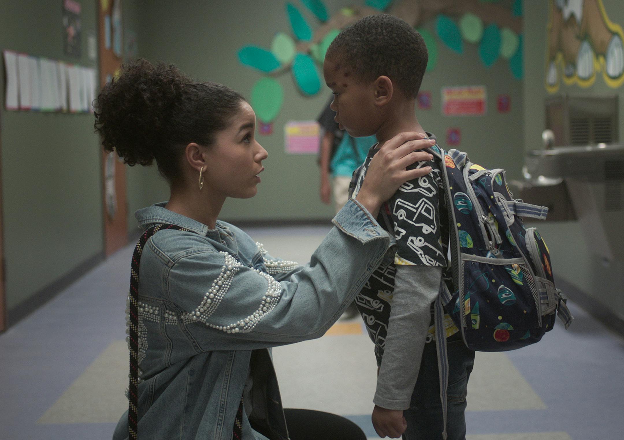 Netflix
Alisha Wainwright, left, and Ja'Siah Young in "Raising Dion."