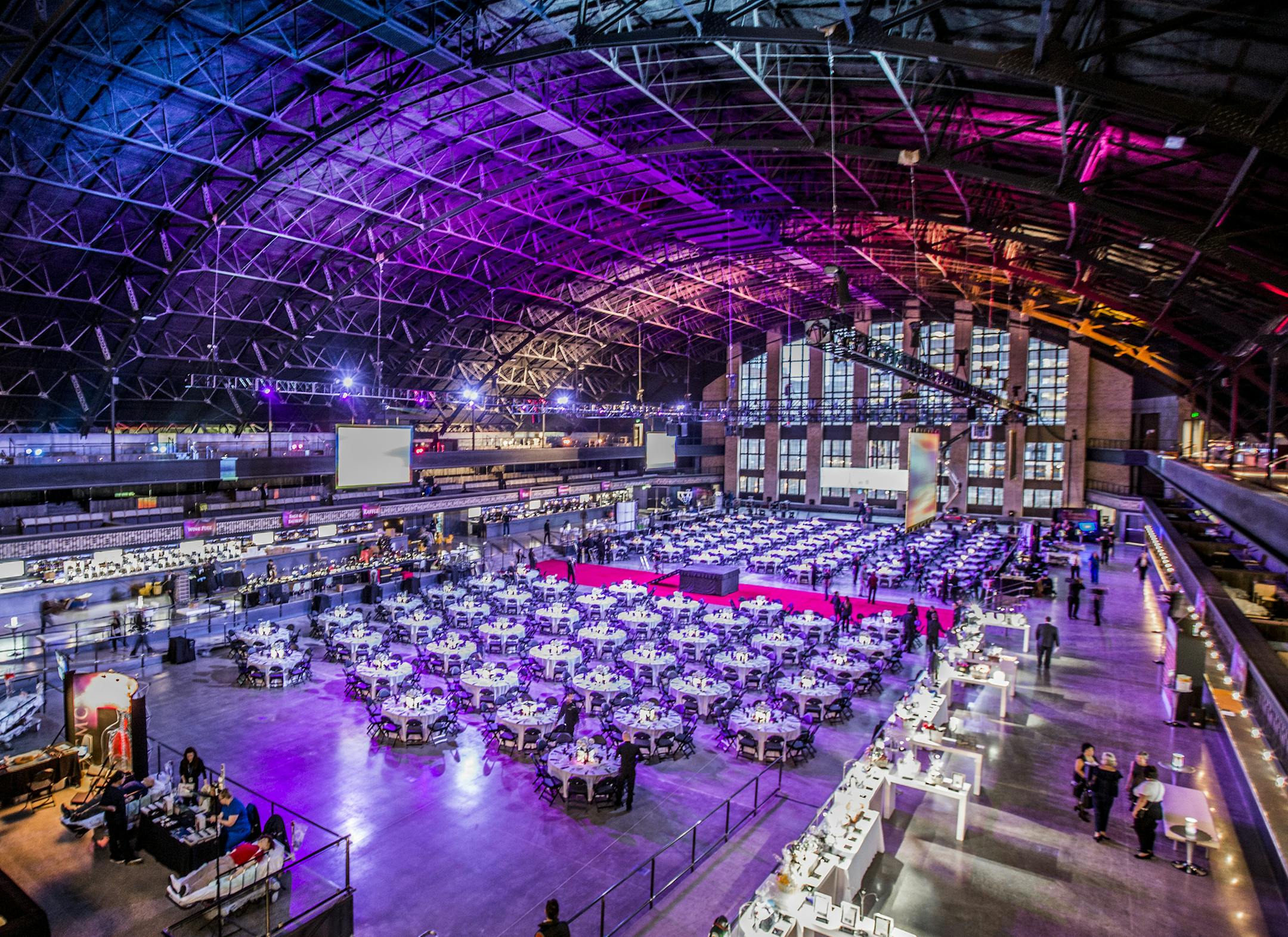 The main floor at the Minneapolis Armory.
