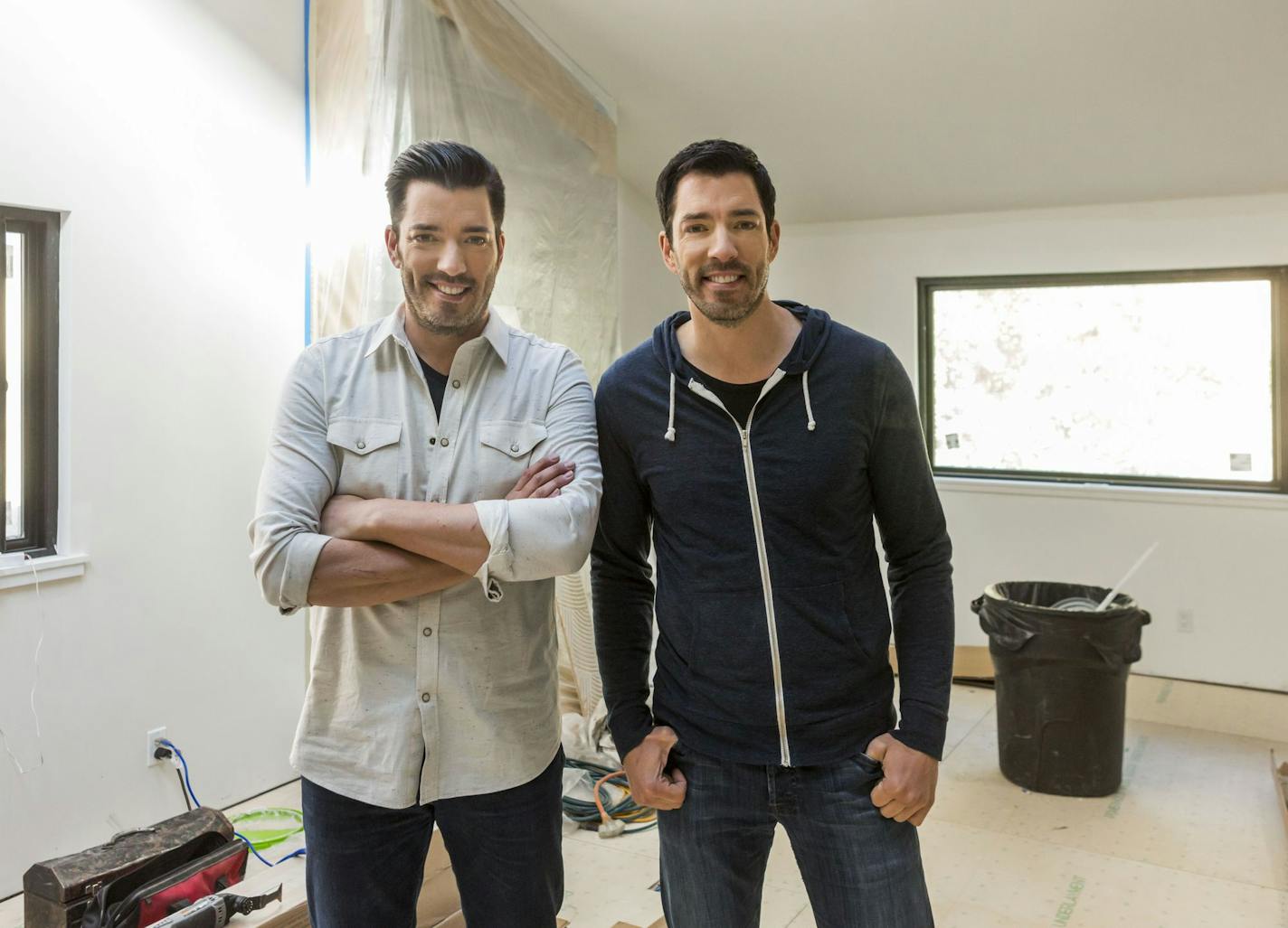 HGTV's favorite home-improvement twins: "Property Brothers" Jonathan Scott, left, and Drew Scott.