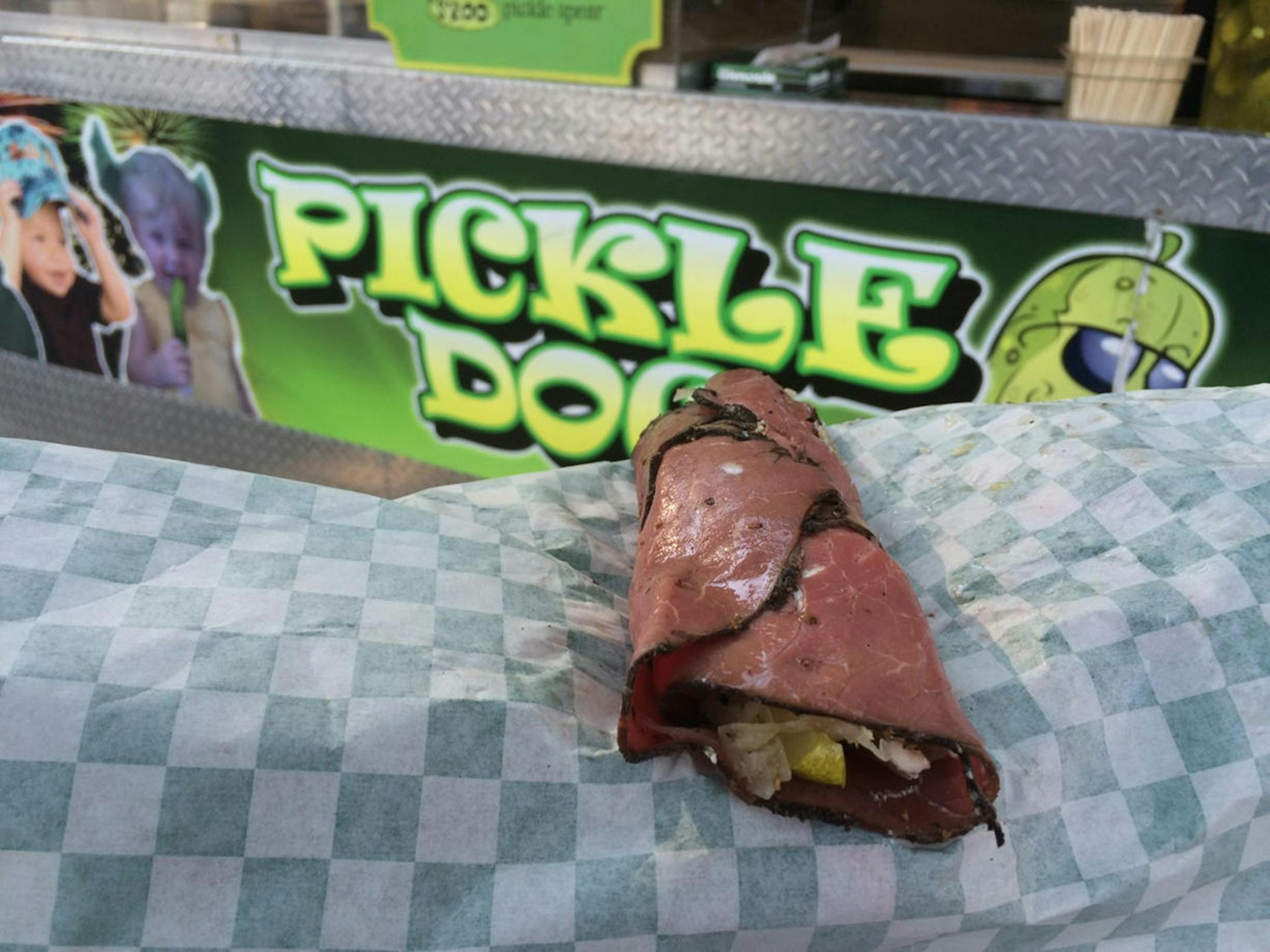 Rick Nelson, Star Tribune Minnesota State Fair 2016: New food Reuben Pickle Dog at Pickle Dog.