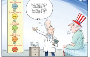 Editorial cartoon: Economic pains