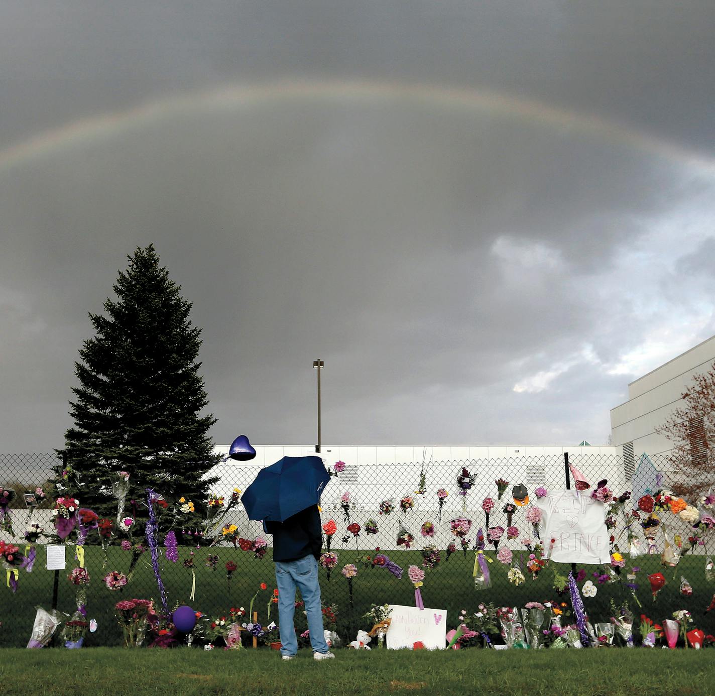 Outside Paisley Park the day of Prince&#x2019;s death, April 21, 2016.