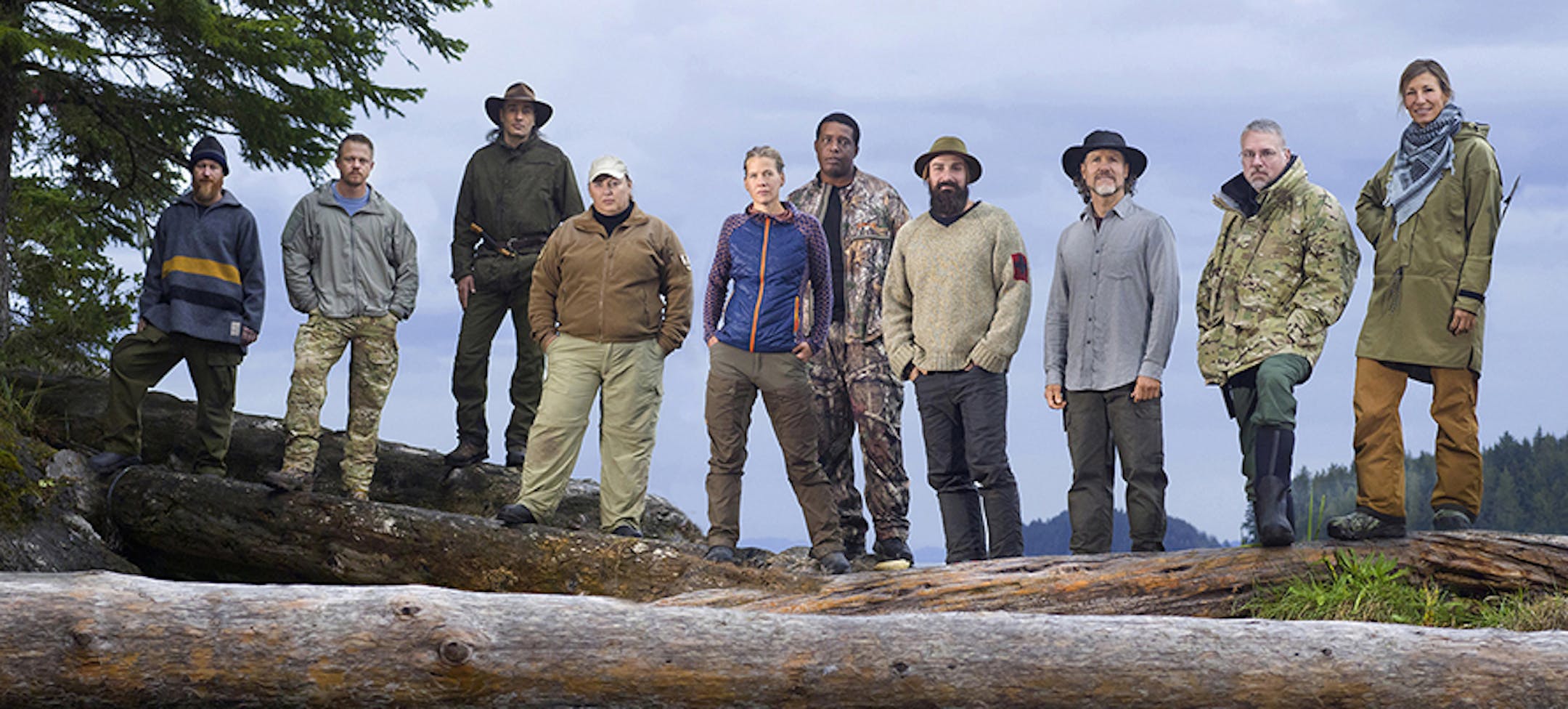 From Left_ Larry Roberts, Justin Vititoe, Jose Martinez Amoedo, Tracy Wilson, Mary Kate Green, Desmond White, Randy Champagne, Mike Lowe, David McIntyre, and Nicole Apelian (cr_ Brendan Meadows _ HISTORY)