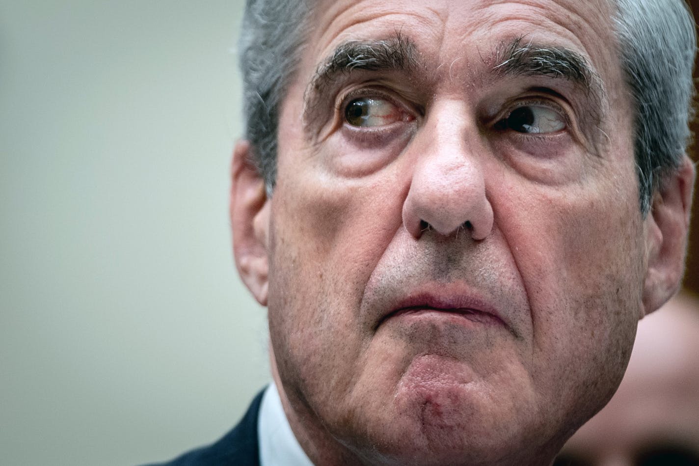 EDS.: RETRANSMISSION TO CORRECT VENUE TO HOUSE INTELLIGENCE COMMITTEE -- Former Special Counsel Robert Mueller testifies before the House Intelligence Committee in Washington on Wednesday, July 24, 2019. (Erin Schaff/The New York Times)