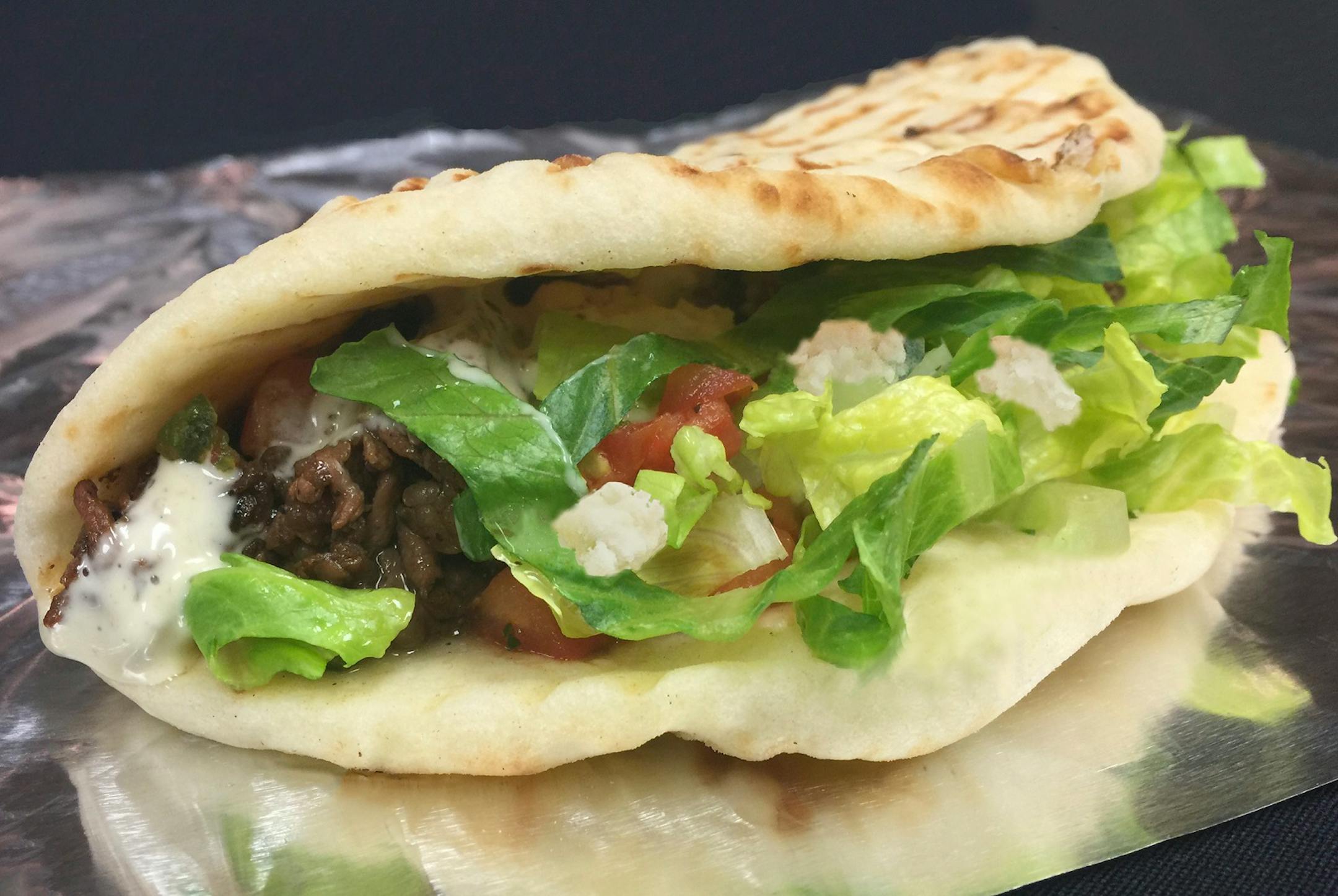 Deviation Stout Steak Taco Naan