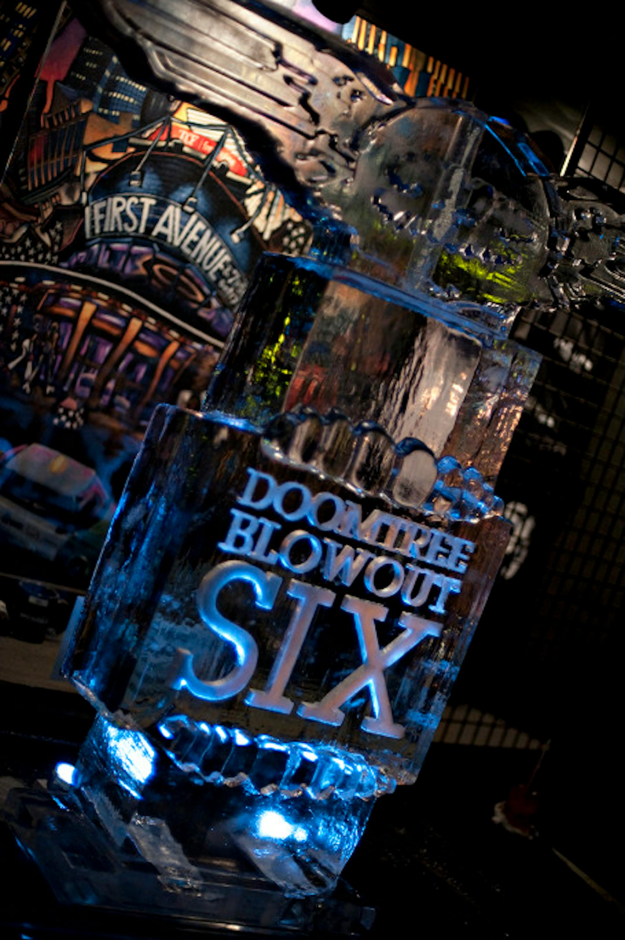 The Doomtree ice sculpture.
