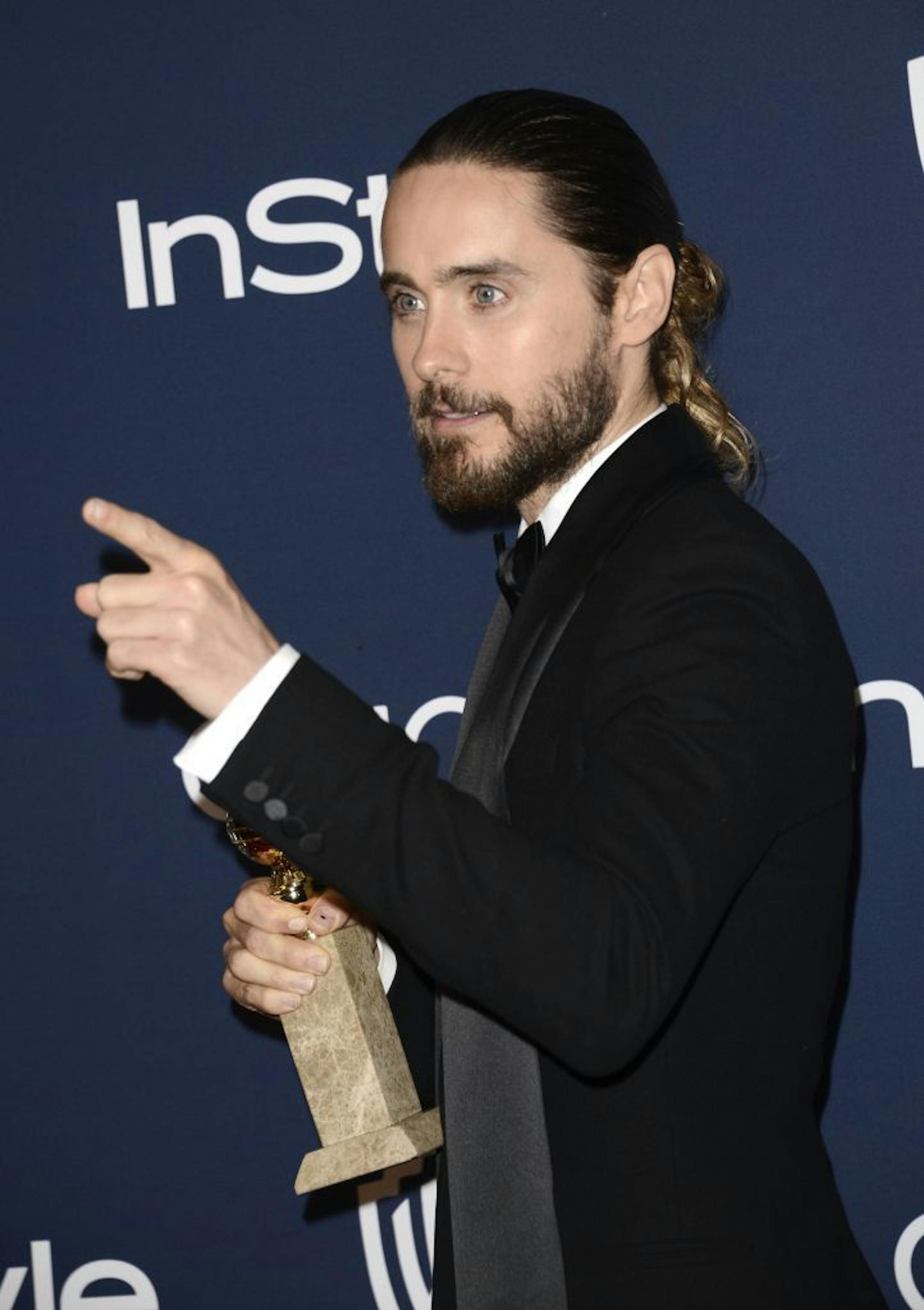 Jared Leto seen at the 71st Annual Golden Globe Awards � InStyle and Warner Bros. Viewing and After Party, on Sunday, Jan. 12, 2014 in Los Angeles.