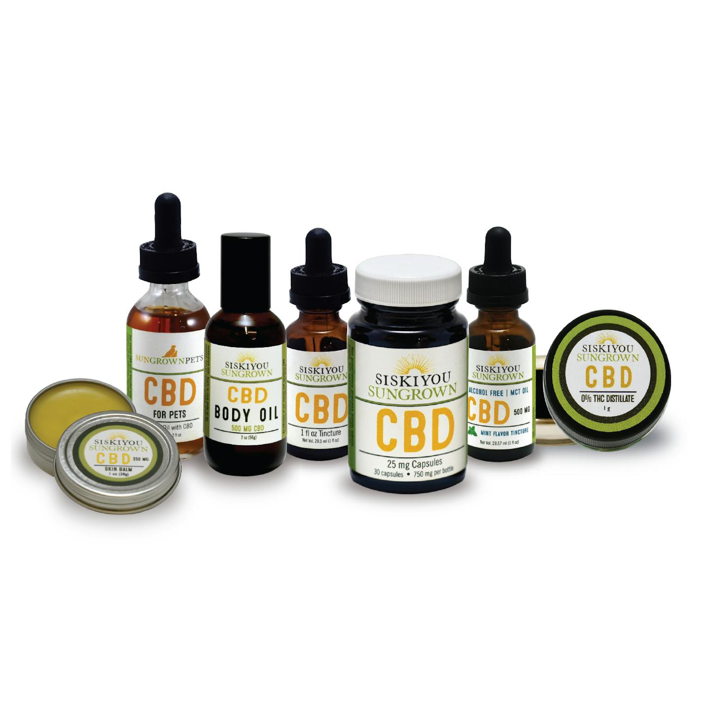 Siskiyou Sungrown CBD products