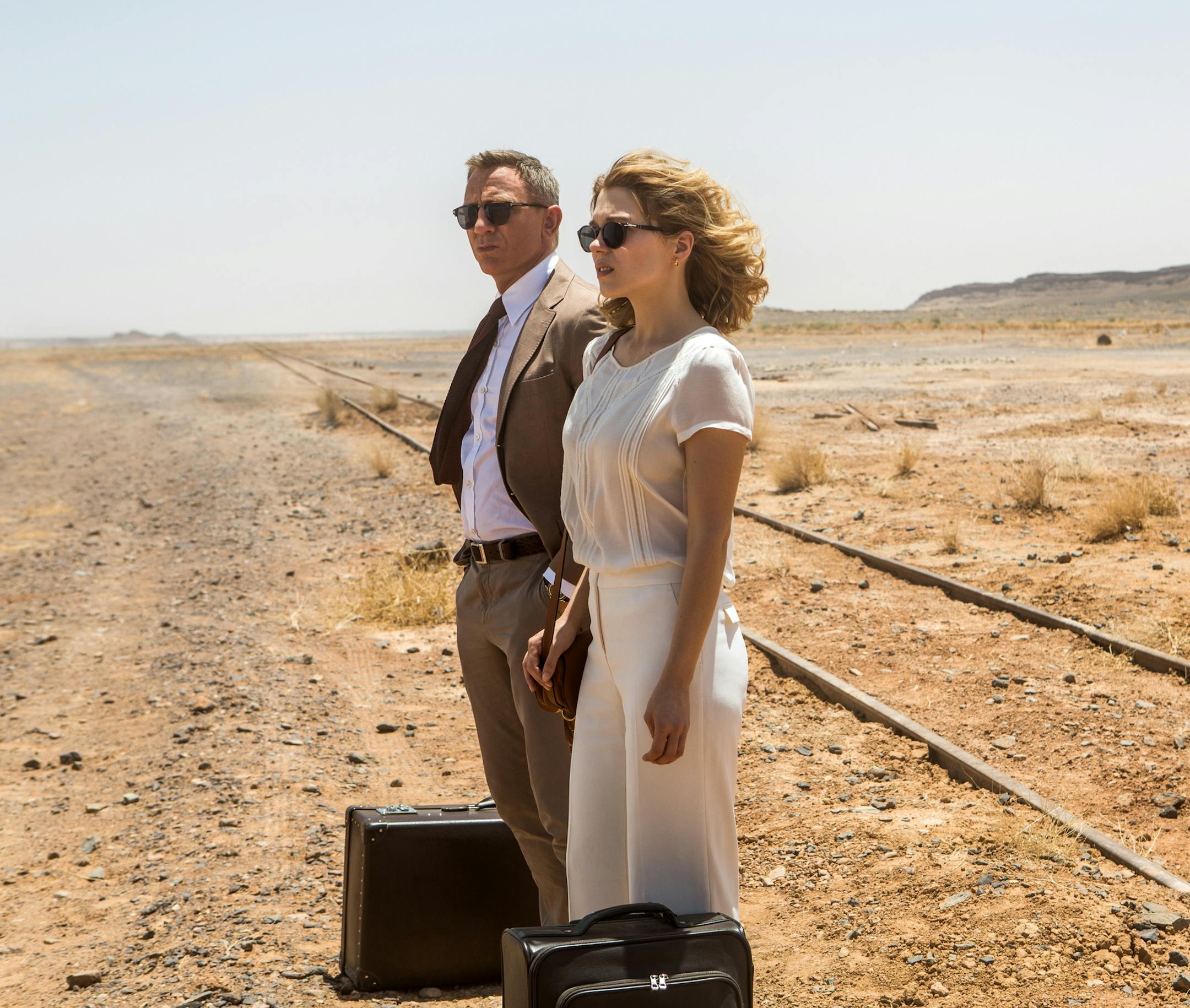 In this image released by Metro-Goldwyn-Mayer Pictures/Columbia Pictures/EON Productions, Daniel Craig, left, and Lea Seydoux appear in a scene from the James Bond film, "Spectre." The movie releases in U.S. theaters on Nov. 6, 2015. (Jonathan Olley/Metro-Goldwyn-Mayer Pictures/Columbia Pictures/EON Productions via AP)