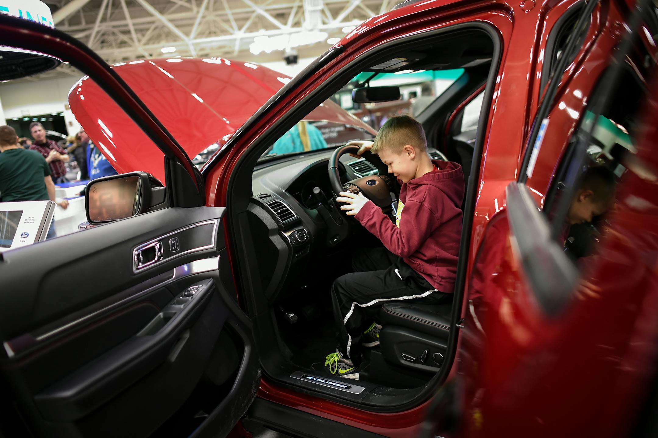 The Twin Cities Auto Show is adding a truck summit. Shown is a Ford Explorer from the 2017 show. (AARON LAVINSKY/Star Tribune)
