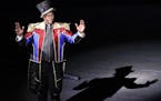 Ringling Bros. ringmaster Johnathan Lee Iverson opens the final show of the Ringling Bros. and Barnum & Bailey Circus, Sunday, May 21, 2017, in Uniond