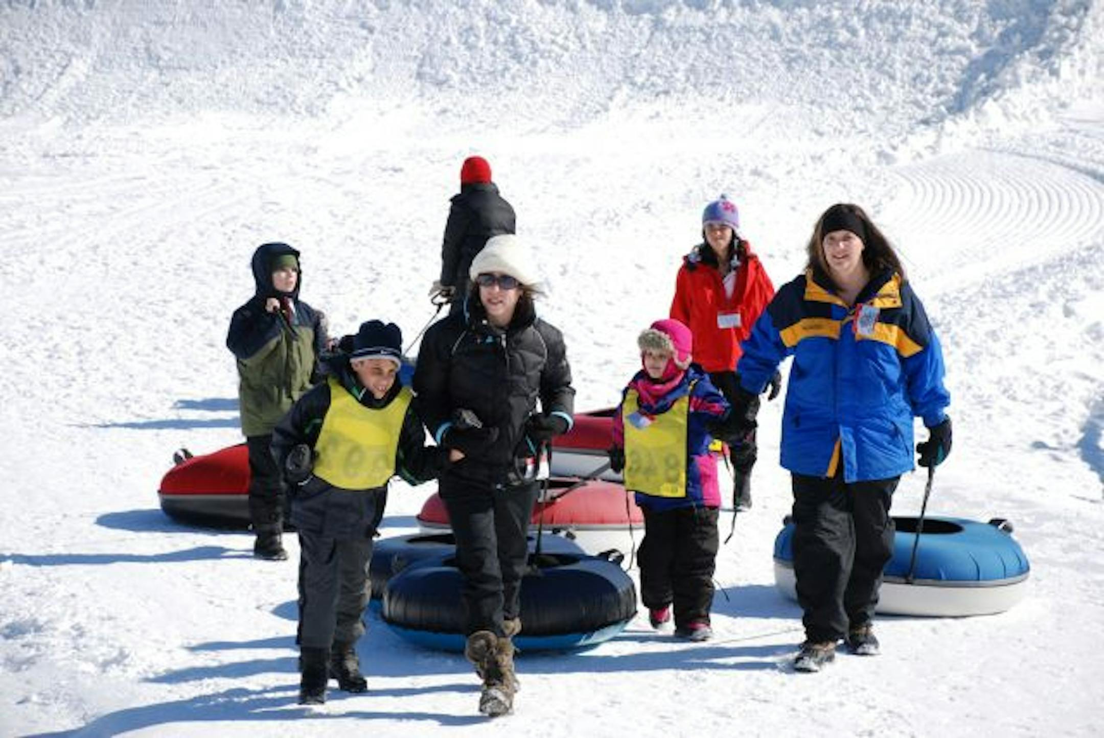 Snow tubing with NAPVI of Minnesota