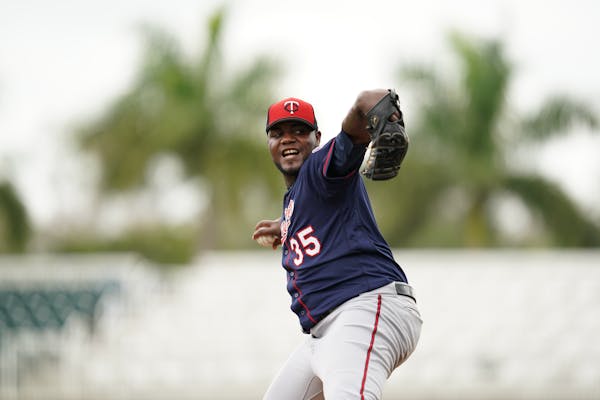 Twins pitcher Michael Pineda pitched live batting practice Wednesday.