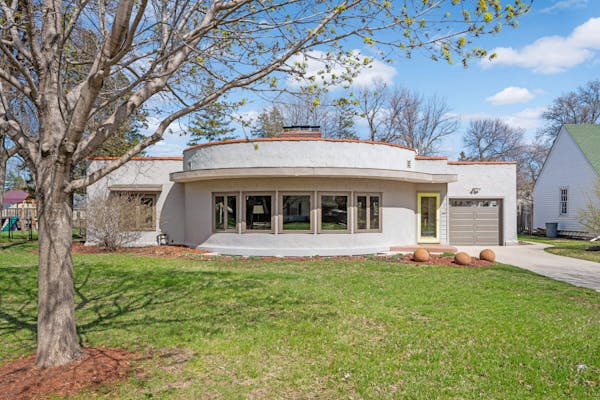 With its curved front, the Falcon Heights home is affectionately called the "cake house" by neighbors.&nbsp;