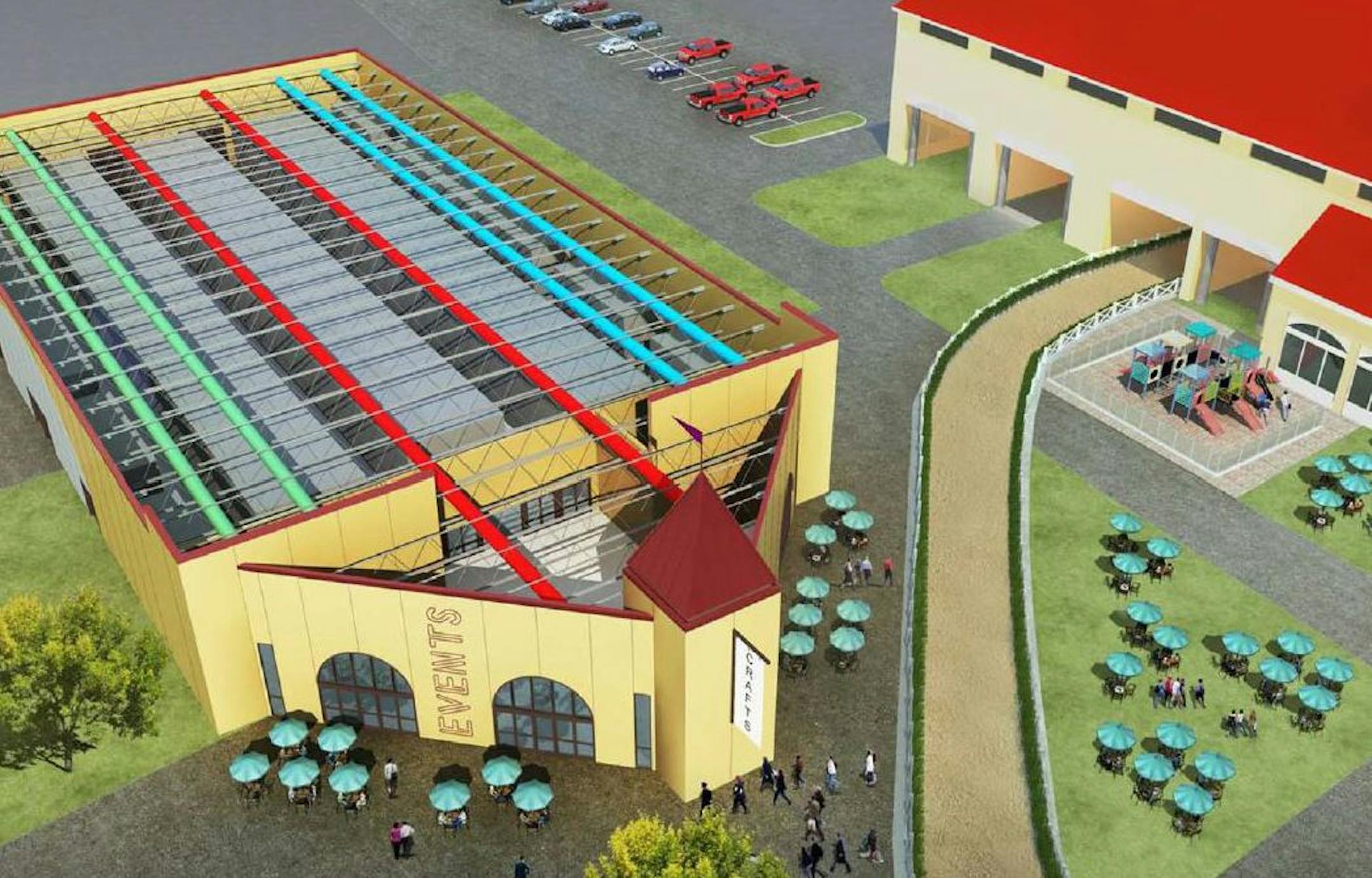 Courtesy of Canterbury Park A peek at plans for a new events center at Canterbury Park in Shakopee.