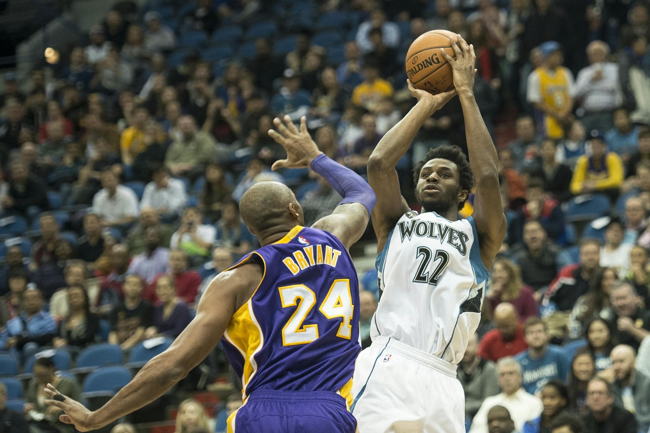 Timberwolves guard Andrew Wiggins (22)