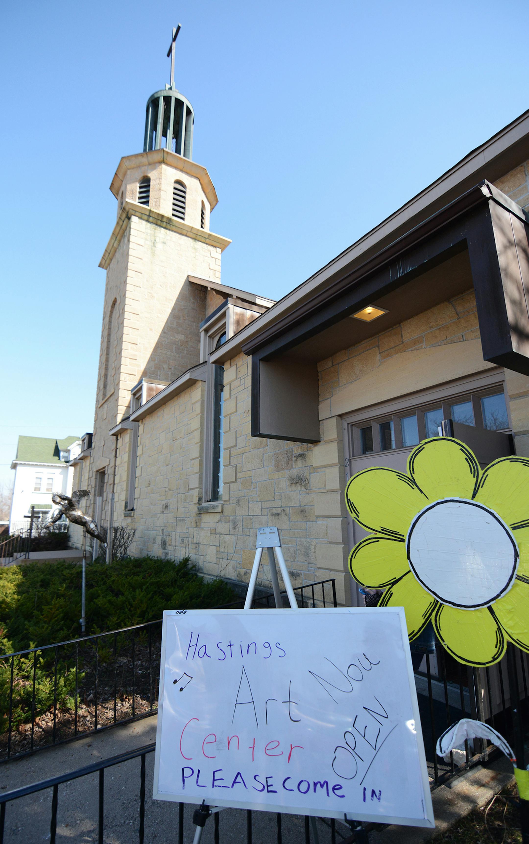 The new Hastings Arts Center is located in the former Guardian Angels Catholic church. Photo by Liz Rolfsmeier, Special to the Star Tribune