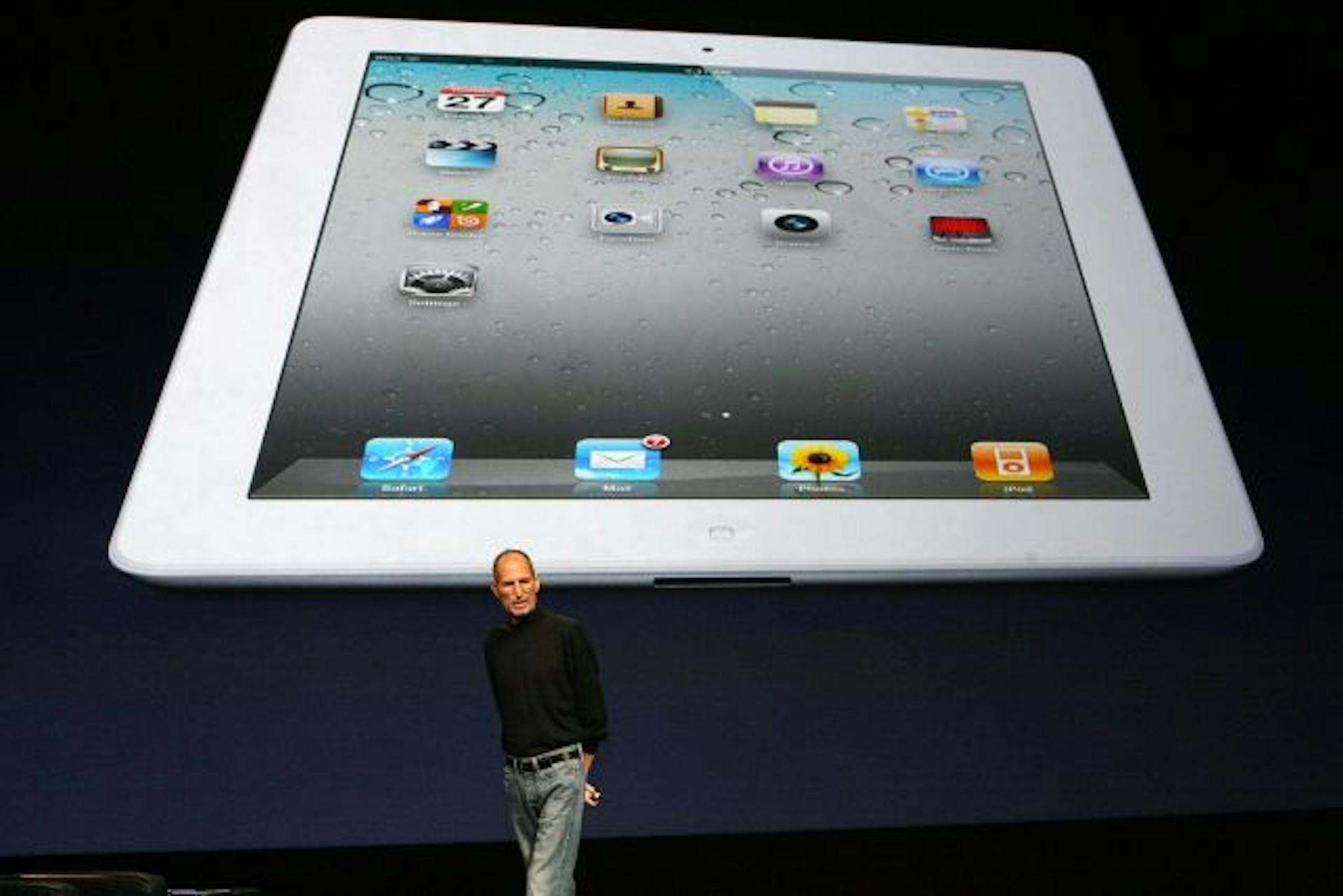 Steve Jobs, Apple's chief executive, took a break from his medical leave to introduce the iPad 2 in San Francisco Wednesday. The new version of the tablet, which will ship in the United States on March 11, has a new core, front and rear cameras, and is thinner and lighter than its predecessor.
