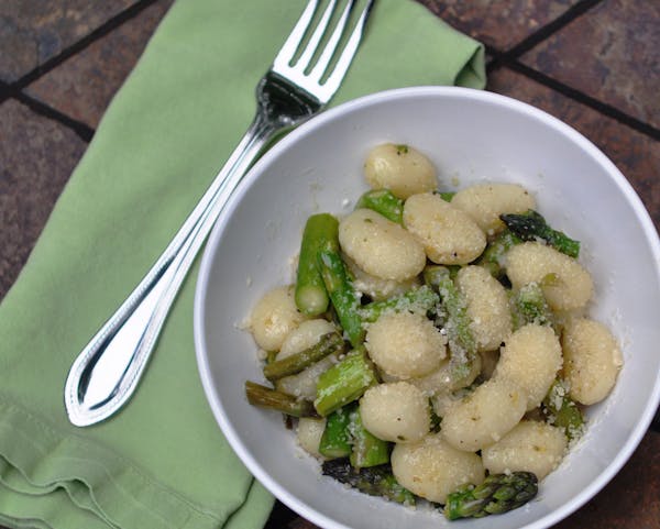 Lemon, Asparagus and Brown Butter Gnocchi. Photo by Meredith Deeds