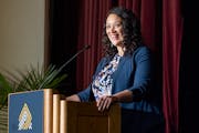 Tonya Allen, CEO of the McKnight Foundation, spoke at the launch of the GroundBreak Coalition in Minneapolis in May 2022.