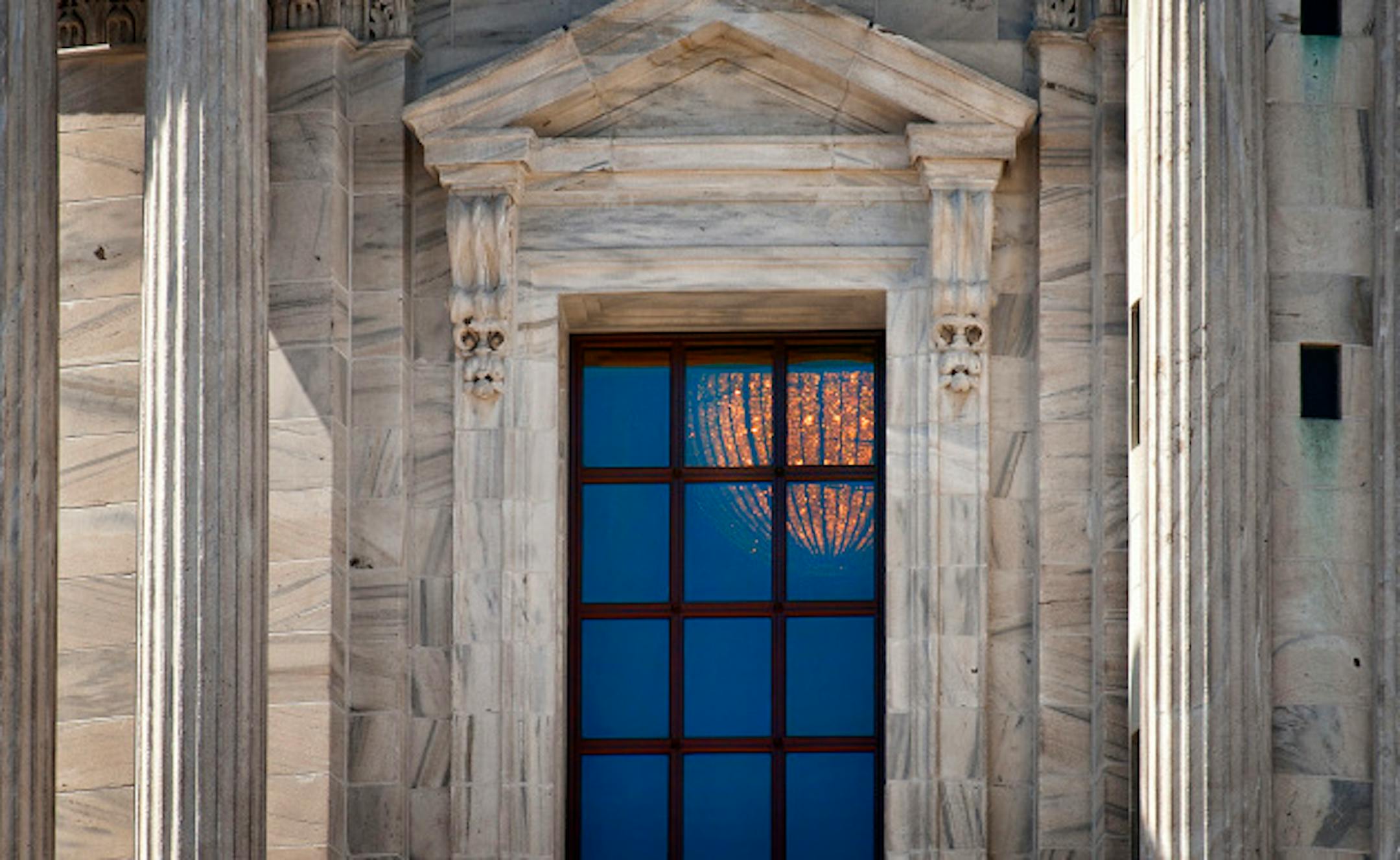 The Minnesota Capitol chandelier was illuminated today, May 10, 2013 in celebration of Statehood Day.  It has 92 bulbs surrounded by 40,000 crystal beads strung together and was recently painstakingly cleaned and refurbished. The fixture is traditionally lit once per year on Statehood Day     ]   GLEN STUBBE * gstubbe@startribune.com