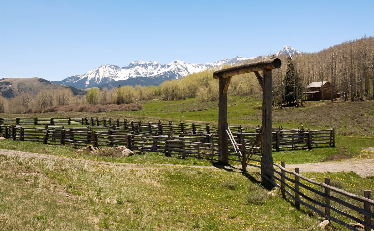 "Rural scene in Colorado, USA."