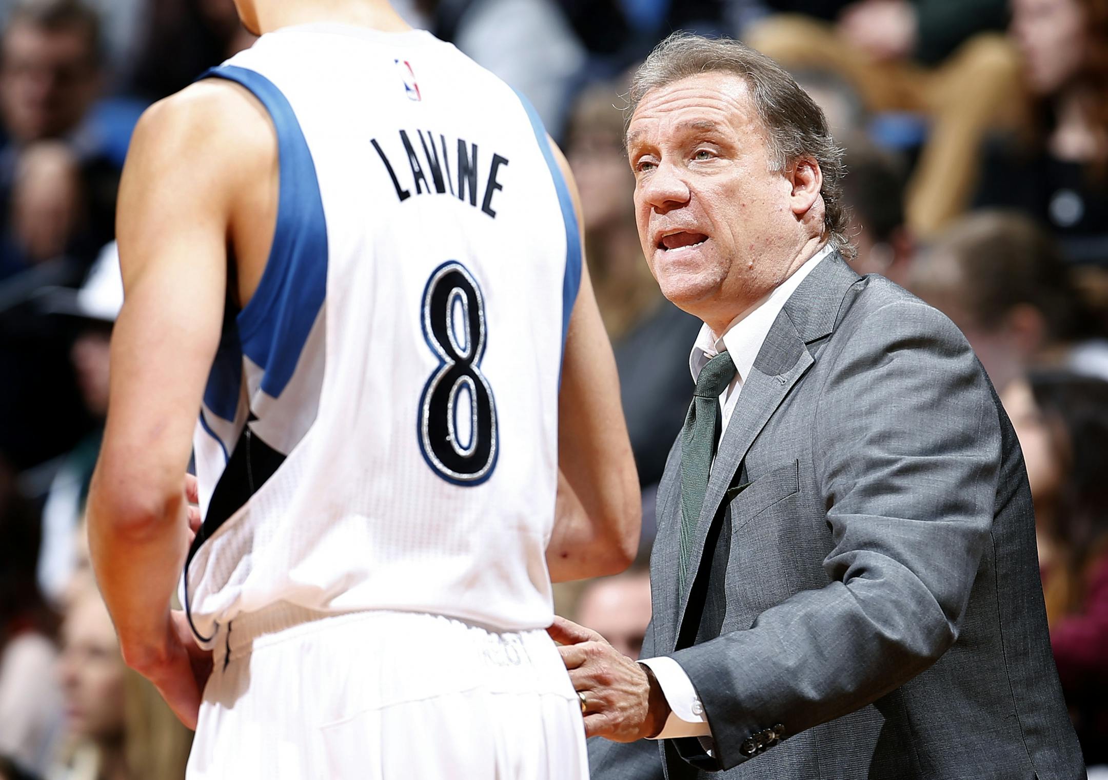 Timberwolves head coach Flip Saunders.