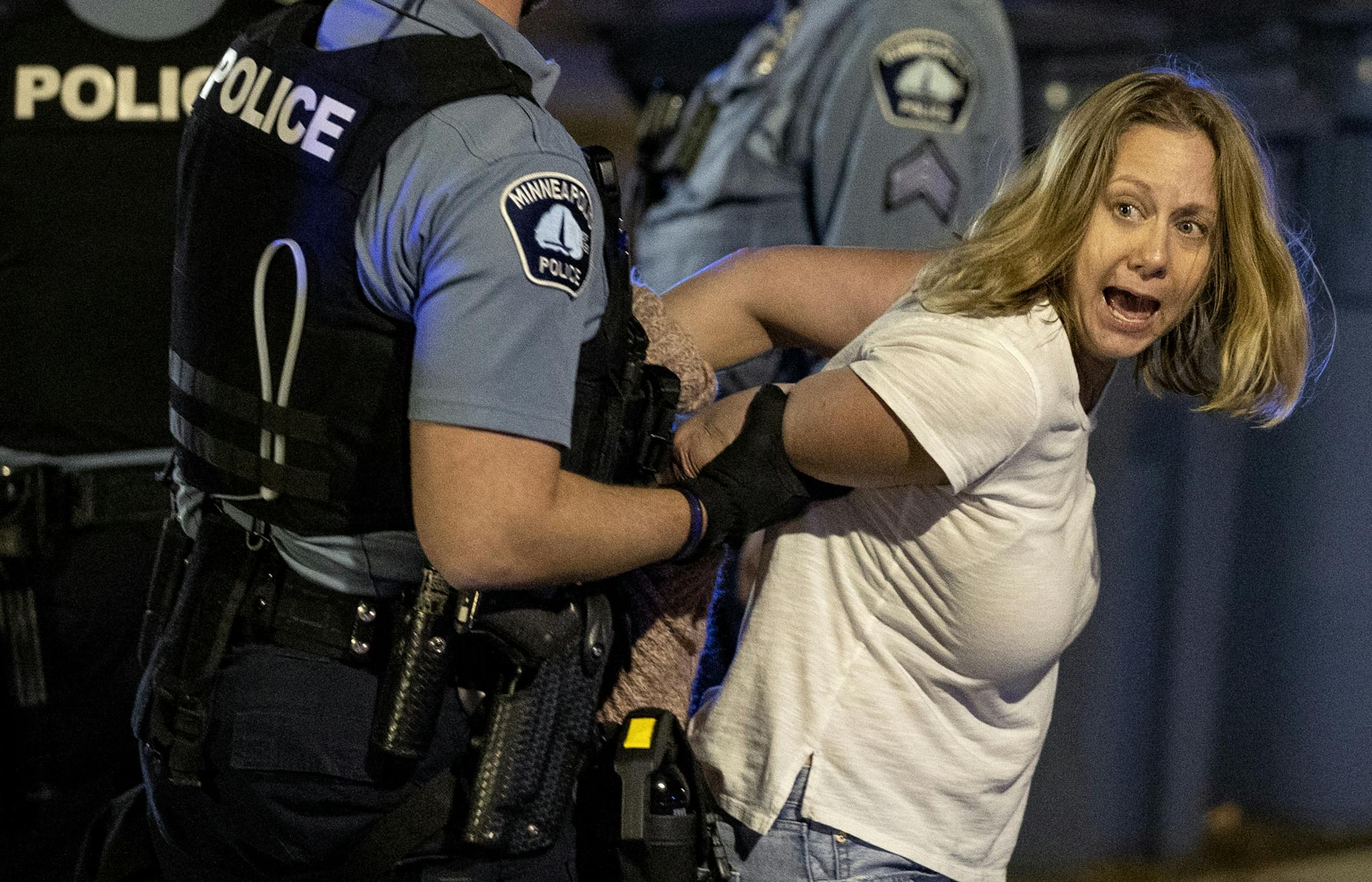 Police made some arrests at Bryant Square Park in Minneapolis.