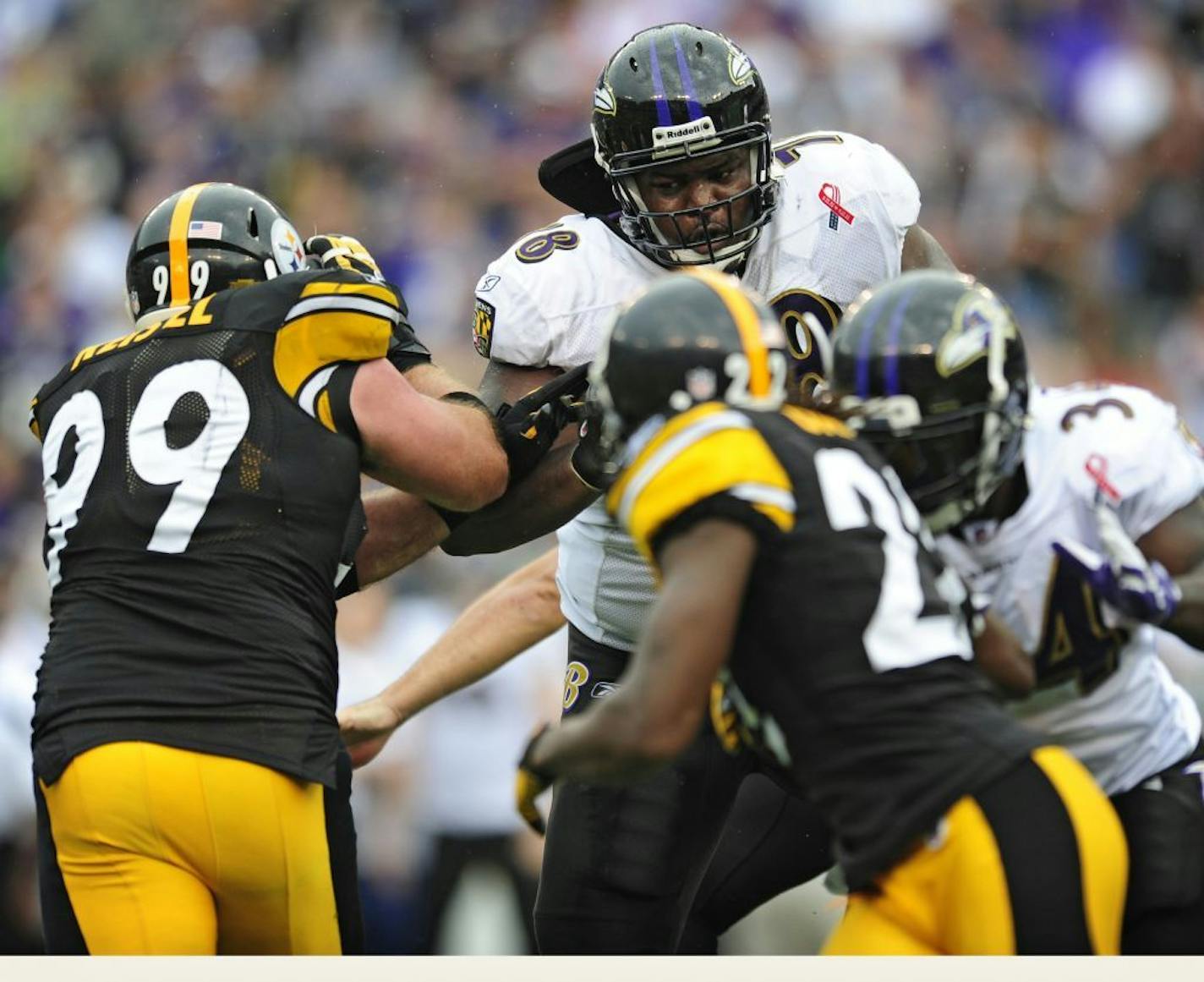 Ravens left tackle Bryant McKinnie