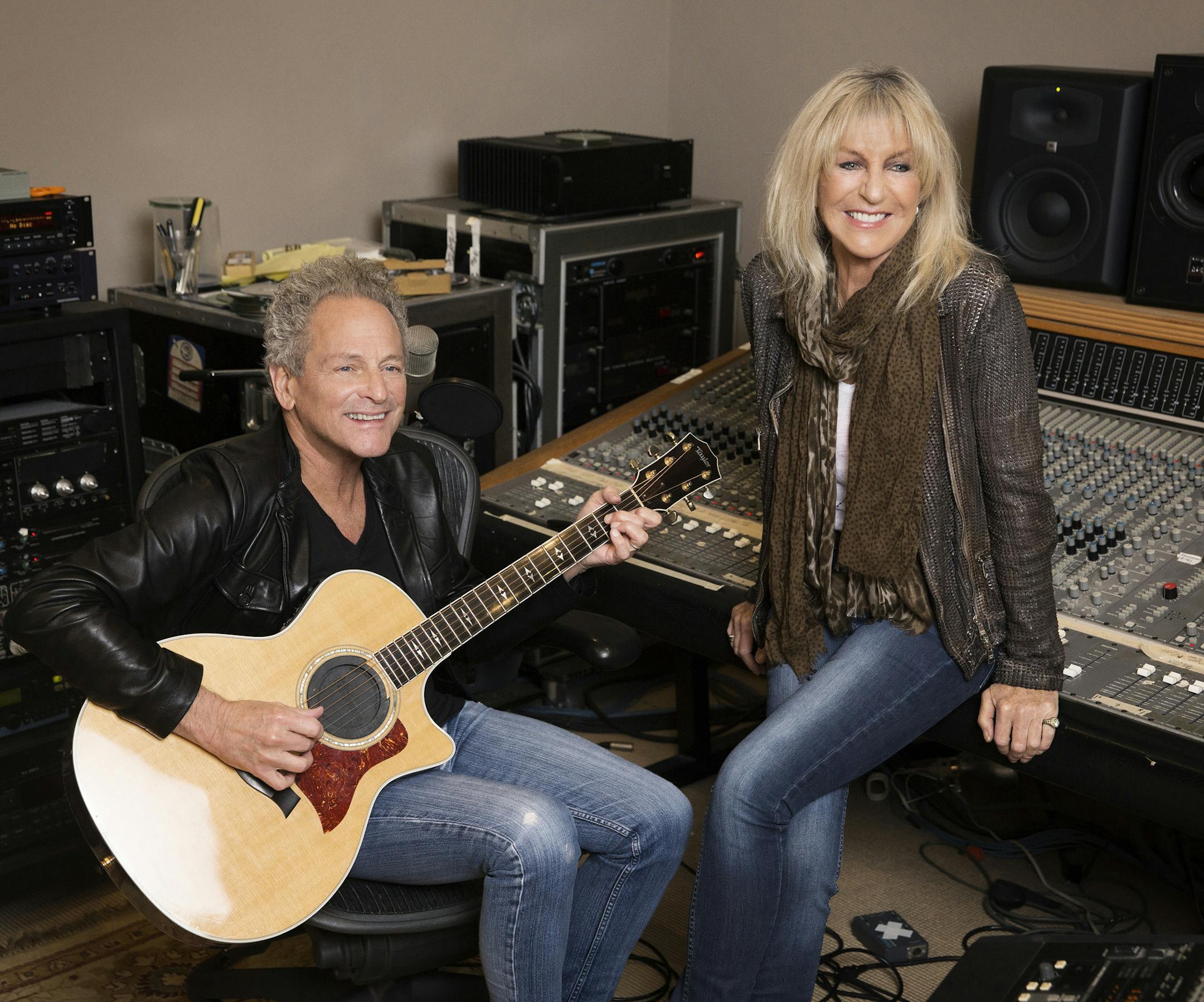 Lindsey Buckingham and Christine McVie.