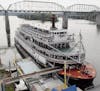 FILE - In this Sept. 25, 2013, file photo, the Delta Queen riverboat is moored at Coolidge Park on in downtown Chattanooga, Tenn. The U.S. House on Tu