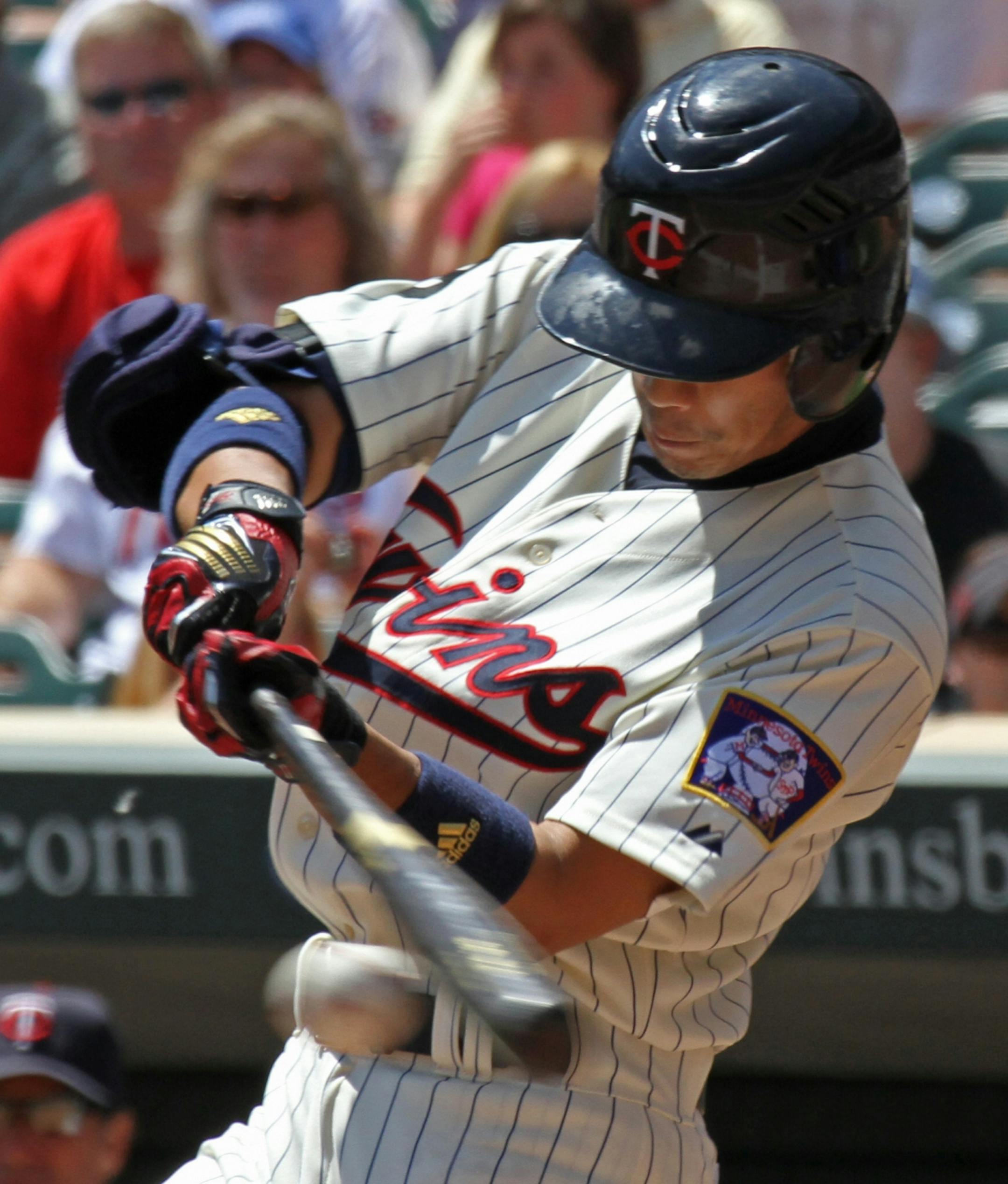Twins infielder Tsuyoshi Nishioka drove in the game's only run Wednesday in a 1-0 victory over the Dodgers at Target Field.