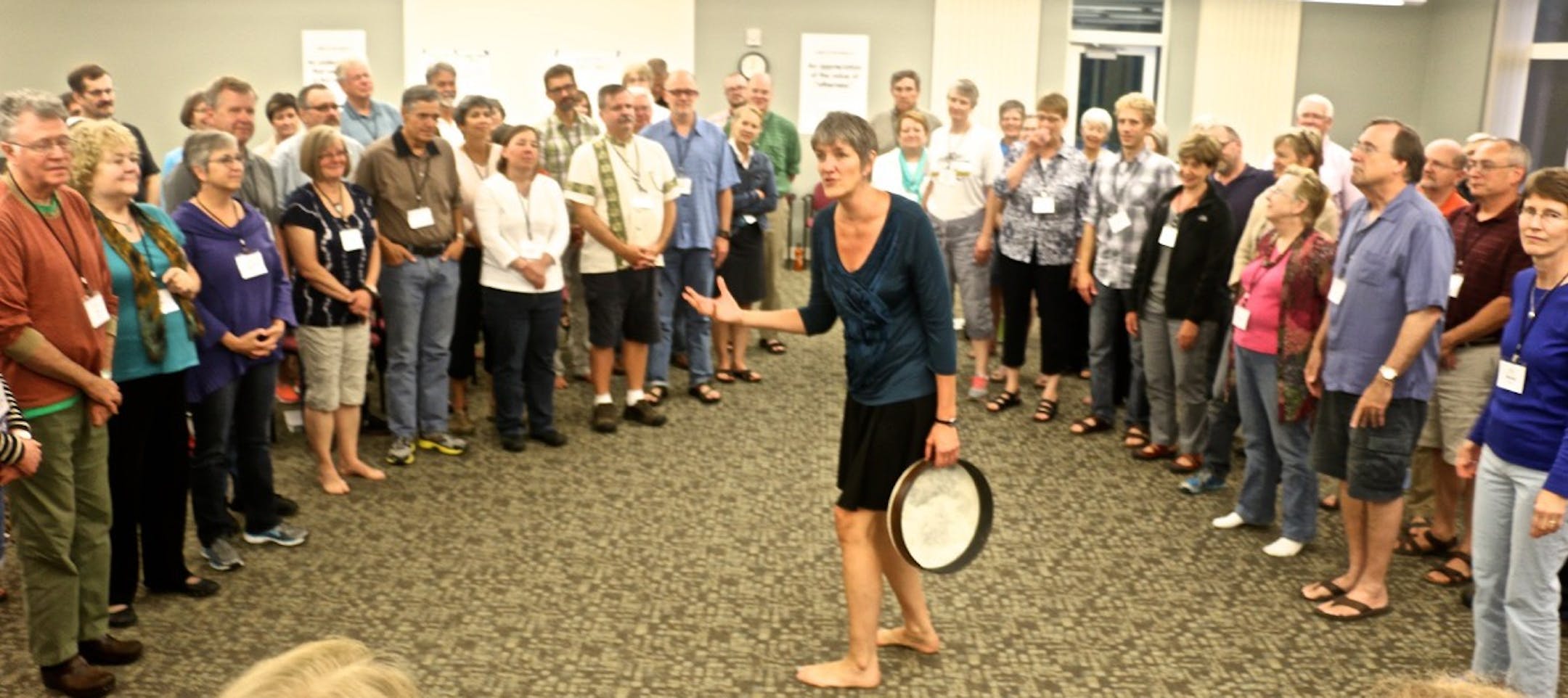 Submitted photo: Vocal coach Barbara McAfee with singers she works with.