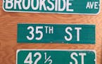 Old St. Louis Park street signs (photo from St. Louis Park Historical Society website)