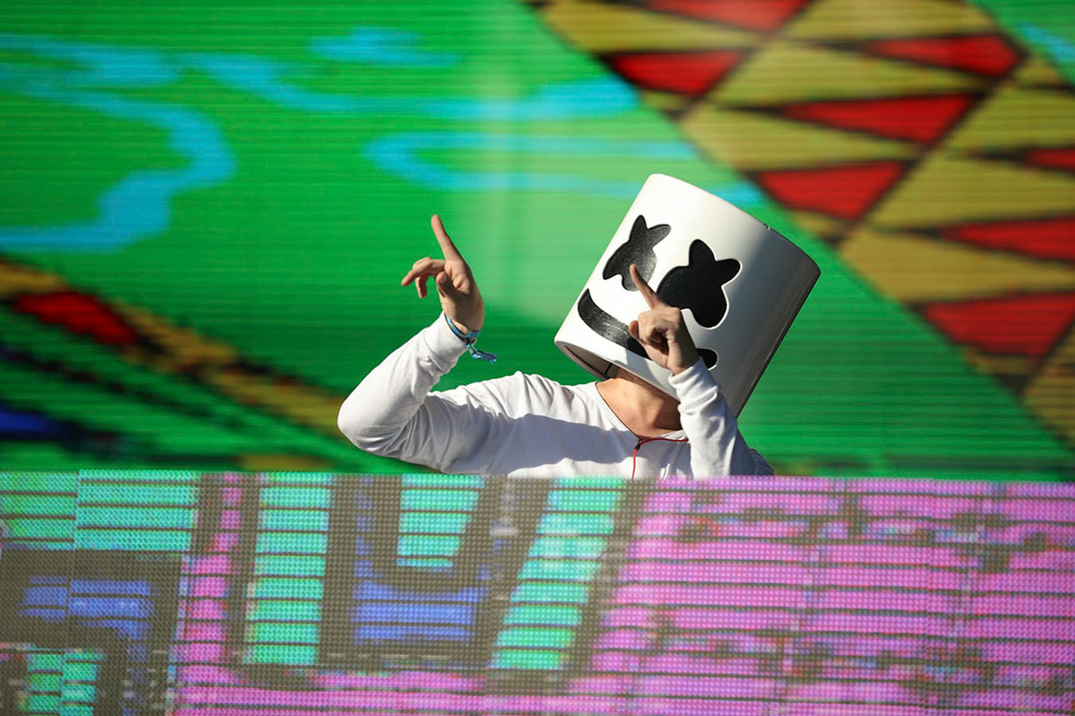 Marshmello performed on the final day of the Summer Set Music & Camping Festival.