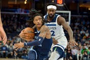 Ja Morant of the Grizzlies, left, and Patrick Beverley of the Wolves are among the key players heading into the best-of-seven series.
