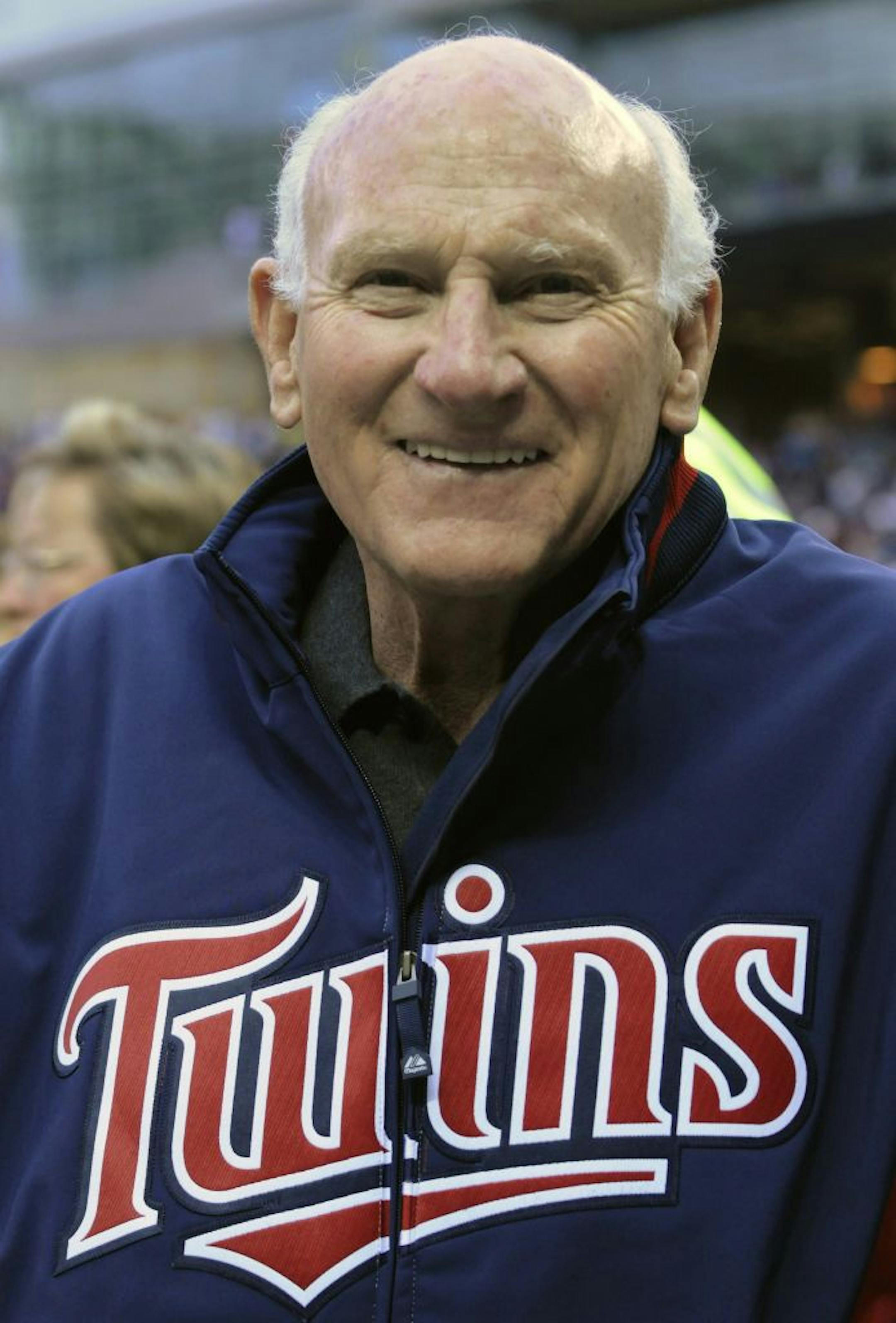 FILE - This April 2, 2010, file photo shows former Minnesota Twins player and Hall of Famer Harmon Killebrew in Minneapolis. Killebrew, the Twins slugger known for his tape-measure home runs, died Tuesday, May 16, 2011, at his home in Scottsdale, Ariz. He was 74.