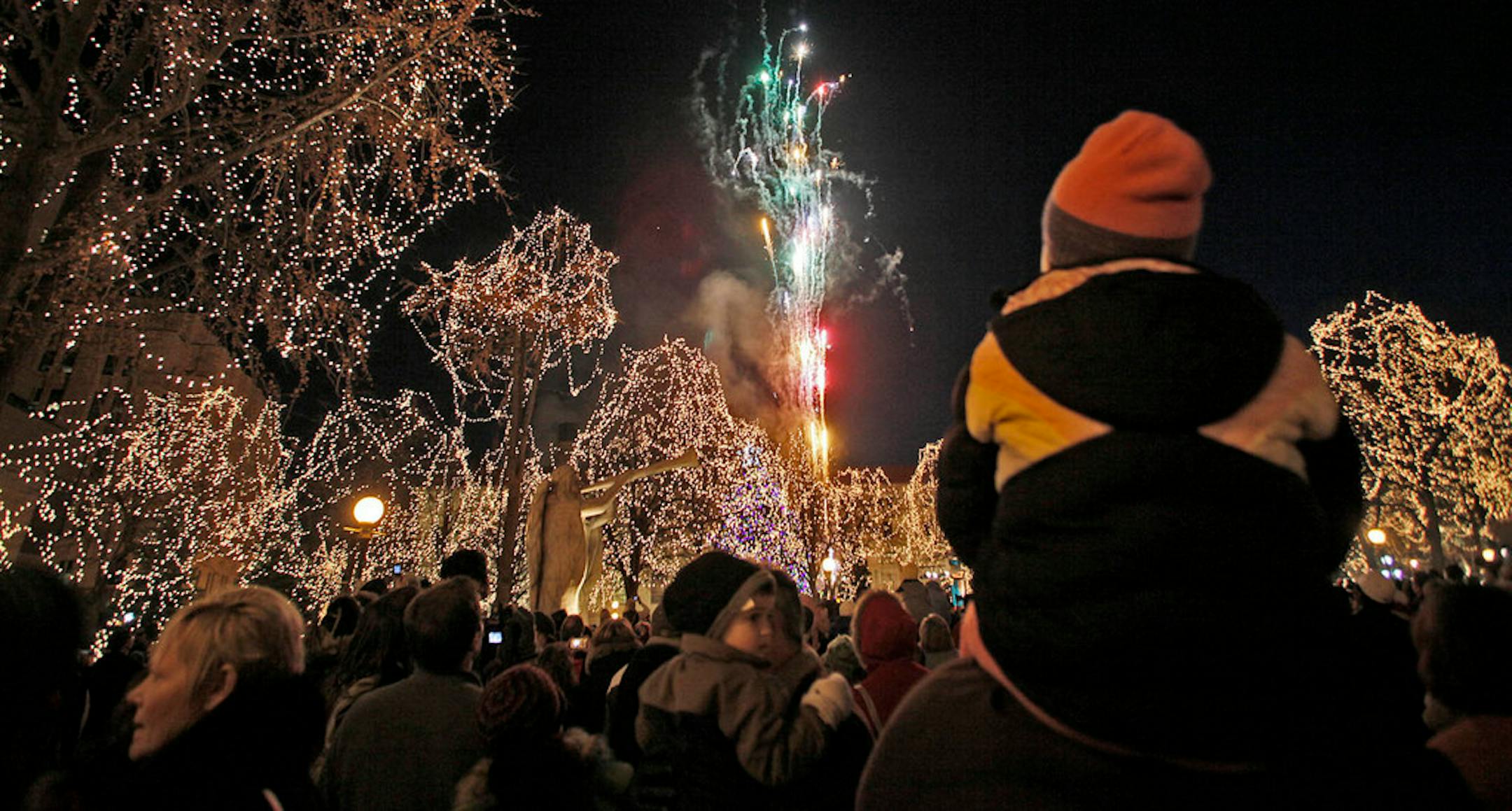 Rice Park in downtown St. Paul.