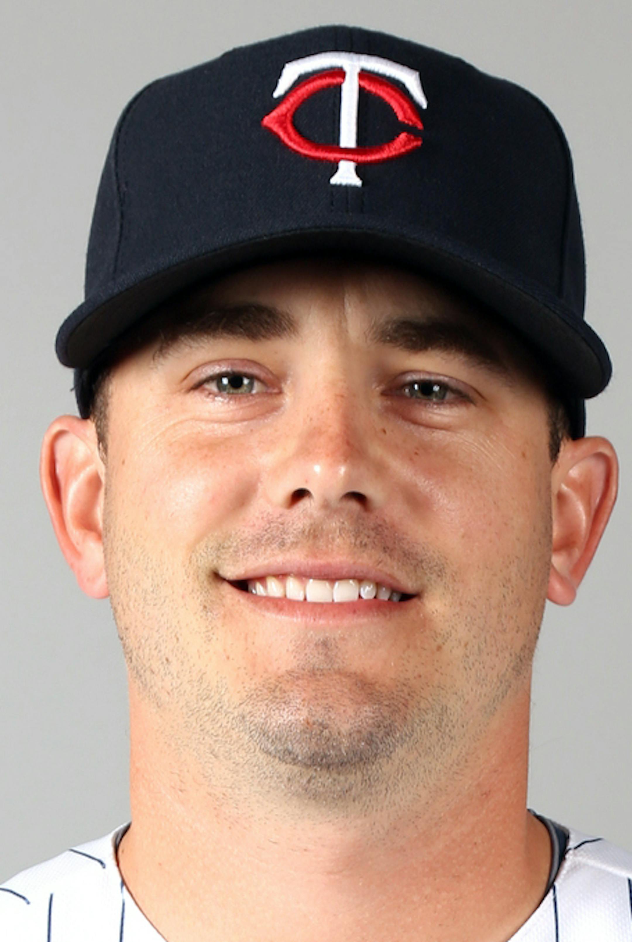 FORT MYERS, FL - FEBRUARY 19: Brian Duensing (52) of the Minnesota Twins poses during Photo Day on Tuesday, February 19, 2013 at Hammond Stadium in Fort Myers, Florida. (Photo by Robbie Rogers/MLB Photos via Getty Images) *** Local Caption *** Brian Duensing ORG XMIT: 159448017