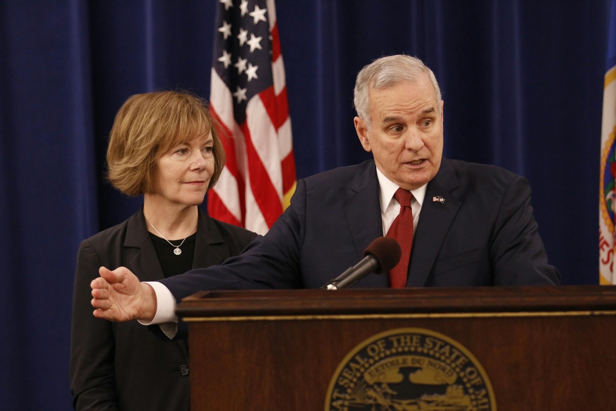 Gov. Mark Dayton and Lt. Gov. Tina Smith will took questions from reporters in the Governors Press Briefing Room.
