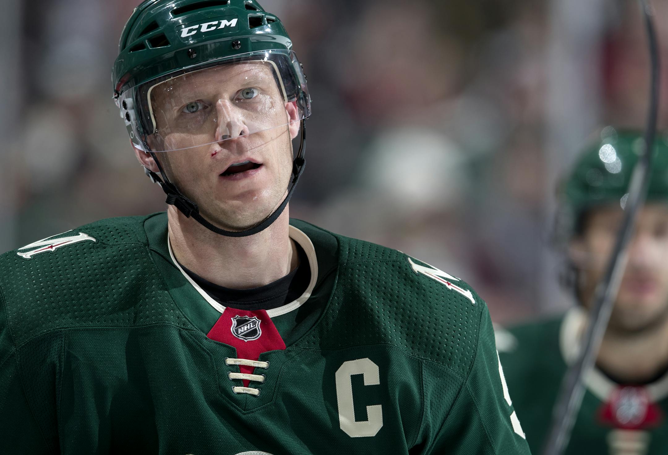 Minnesota Wild Mikko Koivu (9). ] CARLOS GONZALEZ &#xef; cgonzalez@startribune.com - December 27, 2017, St. Paul, MN, Xcel Energy Center, NHL, Hockey, Minnesota Wild vs. Dallas Stars