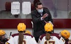 Gophers coach Brad Frost earlier this season.